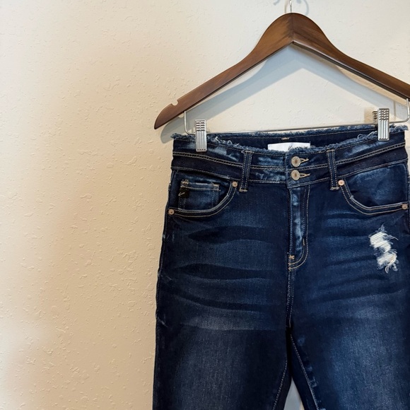 KanCan Danica High Rise Dark Wash Ankle Skinny Jeans - Picture 6 of 10